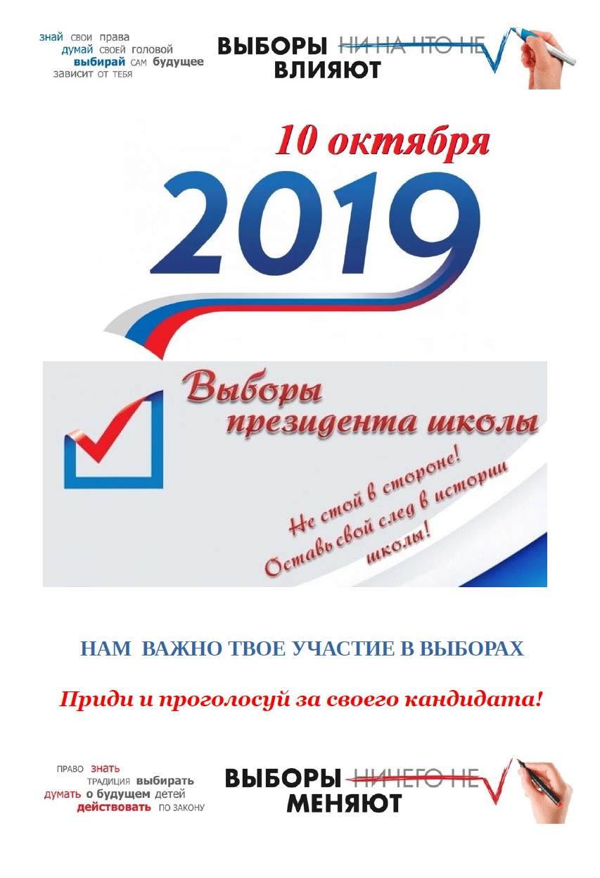 Подготовка к выборам Президентов школ Песчанокопского района 10.10.2019 года